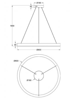 Подвесной светильник Maytoni Saturno MOD415PL-L60BS4K в Лысьве - lysva.mebel24.online | фото 4