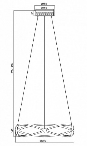 Подвесной светильник Maytoni Weave MOD062PL-L45CH3K в Лысьве - lysva.mebel24.online | фото 5