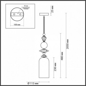 Подвесной светильник Odeon Light Bizet 4855/1 в Лысьве - lysva.mebel24.online | фото