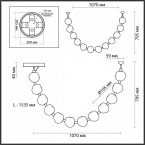 Подвесной светильник Odeon Light Jemstone 5085/48L в Лысьве - lysva.mebel24.online | фото 7