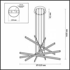 Подвесной светильник Odeon Light Rudy 3890/96L в Лысьве - lysva.mebel24.online | фото 6