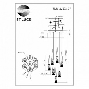 Подвесной светильник ST-Luce Sollen SL6111.203.07 в Лысьве - lysva.mebel24.online | фото 3