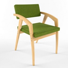 Растущий стул 38 Попугаев Бруно с мягким сиденьем и спинкой, для детей/подростков/взрослых от 150 см (Береза/Олива) в Лысьве - lysva.mebel24.online | фото