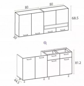 РИО-2 ЛДСП Кухонный гарнитур 1,6 м в Лысьве - lysva.mebel24.online | фото 7