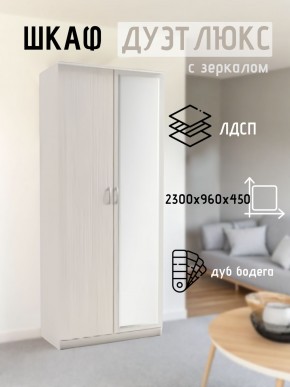 Шкаф 2-х створчатый Дуэт Люкс с зеркалом в Лысьве - lysva.mebel24.online | фото 5