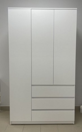 Шкаф 3-ств. с 3 ящиками "Бьянко" в Лысьве - lysva.mebel24.online | фото 3