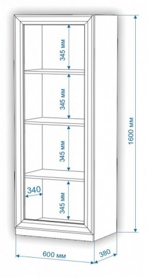 Шкаф для белья Нобиле ВтН-ФГД в Лысьве - lysva.mebel24.online | фото 2