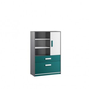 Шкаф книжный Кэнди КШ-2 Океан в Лысьве - lysva.mebel24.online | фото