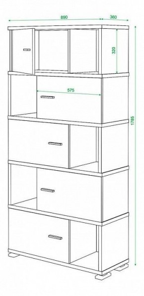 Шкаф комбинированный Домино СБ-30/5 в Лысьве - lysva.mebel24.online | фото 2