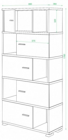 Шкаф комбинированный Домино СБ-30/5 в Лысьве - lysva.mebel24.online | фото 3