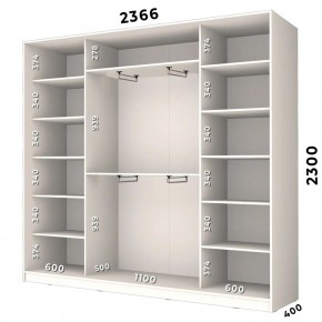 Шкаф-купе ХИТ 23-4-24/2-5555 (420) в Лысьве - lysva.mebel24.online | фото 2