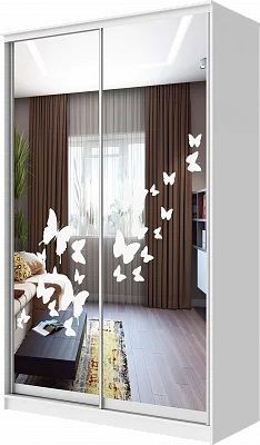 Шкаф-купе ХИТ 24-12-66 БАБОЧКИ в Лысьве - lysva.mebel24.online | фото