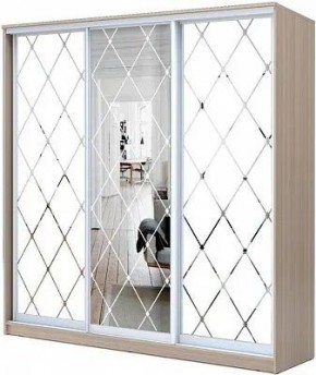Шкаф-купе ХИТ 24-20-666 РОМБ БОЛЬШОЙ МАТОВЫЙ в Лысьве - lysva.mebel24.online | фото