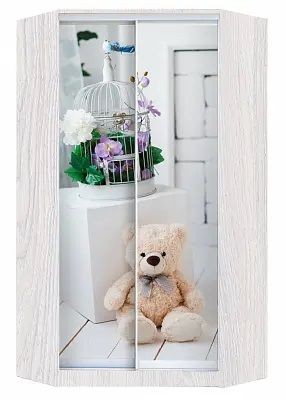 Шкаф-купе ХИТ-У-L-24-64-77 МИШКА В ИНТЕРЬЕРЕ в Лысьве - lysva.mebel24.online | фото