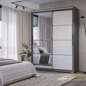 Шкаф-купе Крафт-6 1.6 м ШКК-06 (графит) в Лысьве - lysva.mebel24.online | фото 1