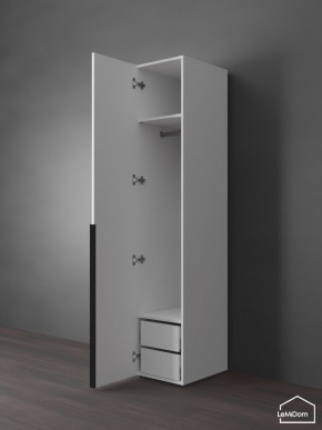 Шкаф Linnea MHR-1-3 2050х400х510 (Белый-М 11.1.2) в Лысьве - lysva.mebel24.online | фото 5