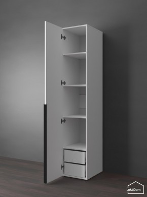 Шкаф Linnea MHR-1-3 2050х400х510 (Белый-М 11.1.2) в Лысьве - lysva.mebel24.online | фото 5