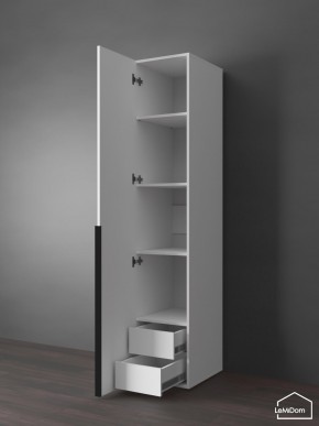Шкаф Linnea MHR-1-3 2050х400х510 (Белый-М 11.1.2) в Лысьве - lysva.mebel24.online | фото 6