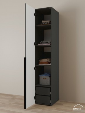 Шкаф Linnea MHR-1-4 2050х400х510 (Графит-М 11.1.25) в Лысьве - lysva.mebel24.online | фото 5
