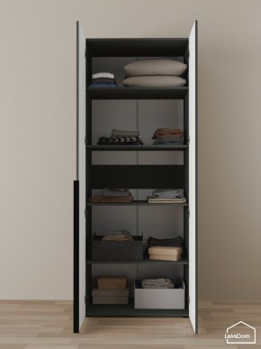 Шкаф Linnea MHR-2-2 2050х800х510 (Графит-М 11.1.25) в Лысьве - lysva.mebel24.online | фото 4