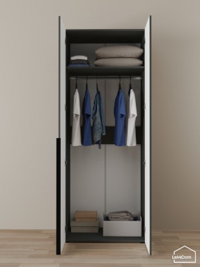 Шкаф Linnea MHR-2 2050х800х510 (Графит-М 11.1.25) в Лысьве - lysva.mebel24.online | фото 4