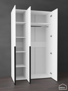 Шкаф Linnea MHR-3-1 2050х1200х510 (Белый-М 11.1.2) в Лысьве - lysva.mebel24.online | фото 4
