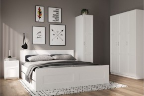 Шкаф ПЕГАС однодверный с рамочным фасадом, цвет белый в Лысьве - lysva.mebel24.online | фото 4