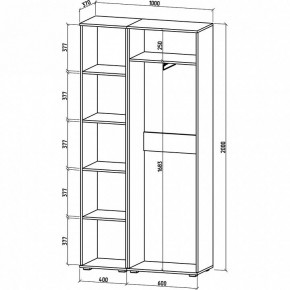 Шкаф платяной Тунис-5 в Лысьве - lysva.mebel24.online | фото 3