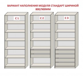 Шкаф распашной серия «ЗЕВС» (PL3/С1/PL2) в Лысьве - lysva.mebel24.online | фото 6