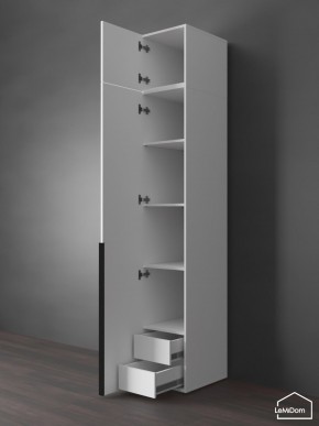 Шкаф с антресолью Linnea MHR-1A-4 2450х400х510 (Белый-М 11.1.2) в Лысьве - lysva.mebel24.online | фото 5