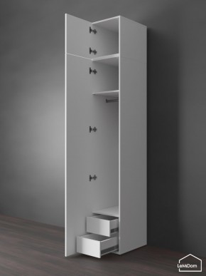 Шкаф с антресолью Linnea MHR-1POA-3 2450х400х510 (Белый-М 11.1.1) в Лысьве - lysva.mebel24.online | фото 6
