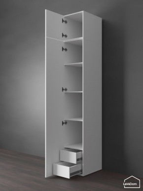 Шкаф с антресолью Linnea MHR-1POA-4 2450х400х510 (Белый-М 11.1.1) в Лысьве - lysva.mebel24.online | фото 5