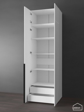 Шкаф с антресолью Linnea MHR-2A-4 2450х800х510 (Белый-М 11.1.1) в Лысьве - lysva.mebel24.online | фото 5