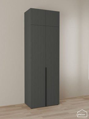 Шкаф с антресолью Linnea MHR-2A-4 2450х800х510 (Графит-М 11.1.25) в Лысьве - lysva.mebel24.online | фото 1