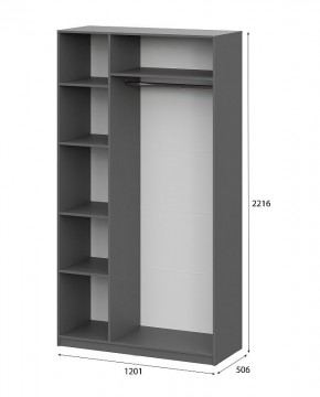 Шкаф ШК-5 (1200) Графит серый в Лысьве - lysva.mebel24.online | фото 5