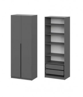 Шкаф ШК-5 + 4 полки + ящики (800) Графит в Лысьве - lysva.mebel24.online | фото