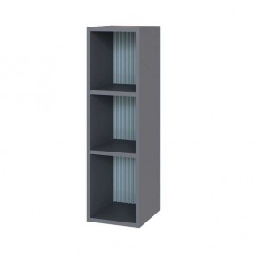 Шкаф Сириния навесной открытый серый графит/МДФ бриз в Лысьве - lysva.mebel24.online | фото