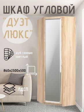 Шкаф угловой Дуэт Люкс с зеркалом в Лысьве - lysva.mebel24.online | фото
