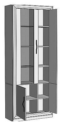 Шкаф-витрина Нобиле ШВтВ-ФСД-ФГК в Лысьве - lysva.mebel24.online | фото 2