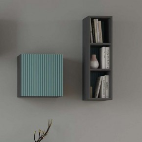 Сириния Куб 2 серый графит/МДФ бриз в Лысьве - lysva.mebel24.online | фото 3