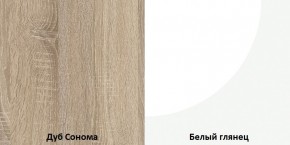 СОФИ Гостиная (модульная) дуб сонома/белый глянец в Лысьве - lysva.mebel24.online | фото 4