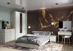 Спальня Гармония Дуб крафт серый/Дуб крафт белый в Лысьве - lysva.mebel24.online | фото 1