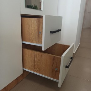 Спальный гарнитур Евро (модульный) Крафт/Белый в Лысьве - lysva.mebel24.online | фото 29