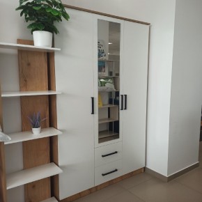 Спальный гарнитур Евро (модульный) Крафт/Белый в Лысьве - lysva.mebel24.online | фото 33