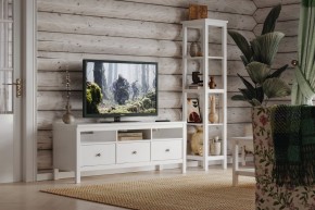 Стеллаж 420 Кантри, массив сосны, цвет белый в Лысьве - lysva.mebel24.online | фото 4
