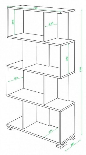 Стеллаж Домино нельсон СЛ-5-4 в Лысьве - lysva.mebel24.online | фото 2