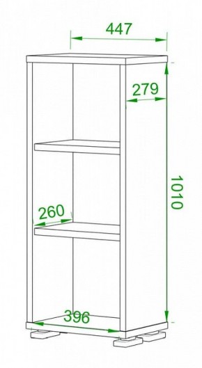 Стеллаж Домино ПУ-10-1 в Лысьве - lysva.mebel24.online | фото 2