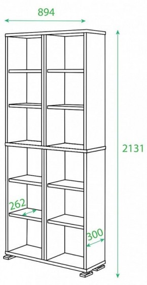 Стеллаж Домино ПУ-30-1 в Лысьве - lysva.mebel24.online | фото 2