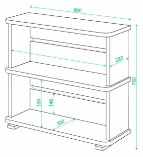 Стеллаж Домино СБ-25/2 в Лысьве - lysva.mebel24.online | фото 3