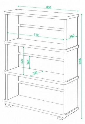 Стеллаж Домино СБ-25/3 в Лысьве - lysva.mebel24.online | фото 3